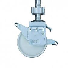 Nylon wiel met aluminium spindel