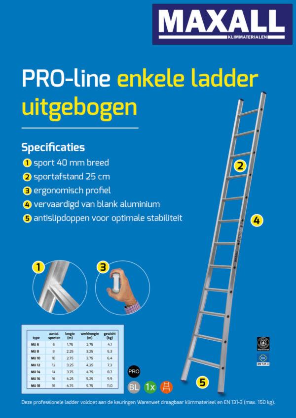 Enkele ladder uitgebogen - Afbeelding 6